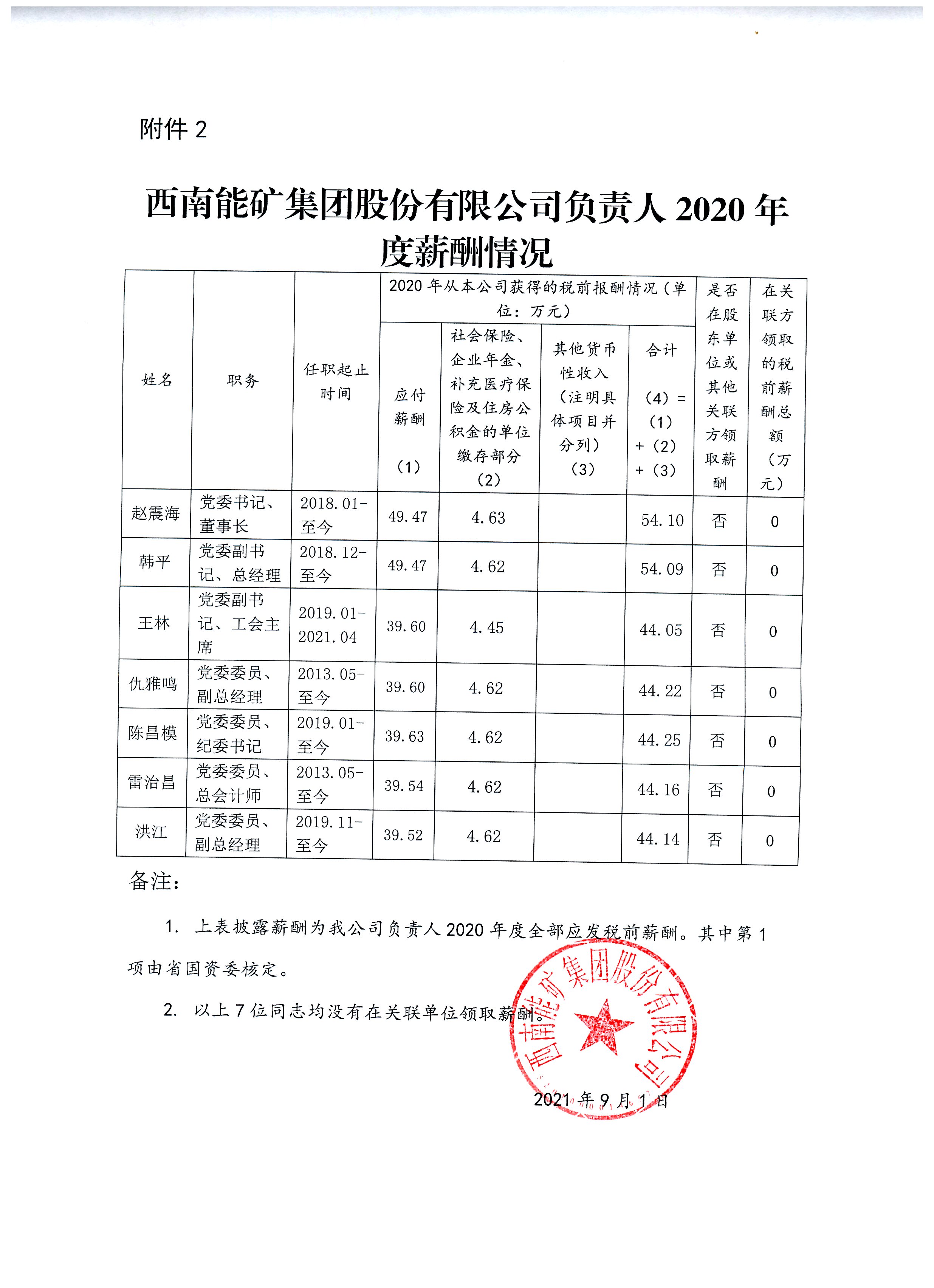 西南能矿集团股份有限公司公司负责人2020年度薪酬信息披露.jpg